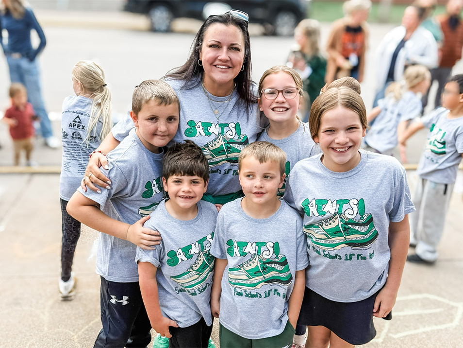 Carissa Bryant with children