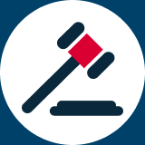 Icon of a gavel